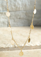 Load image into Gallery viewer, Metal Disc Charm Necklace - Gold